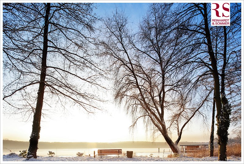 Blick auf die Havel im Winter