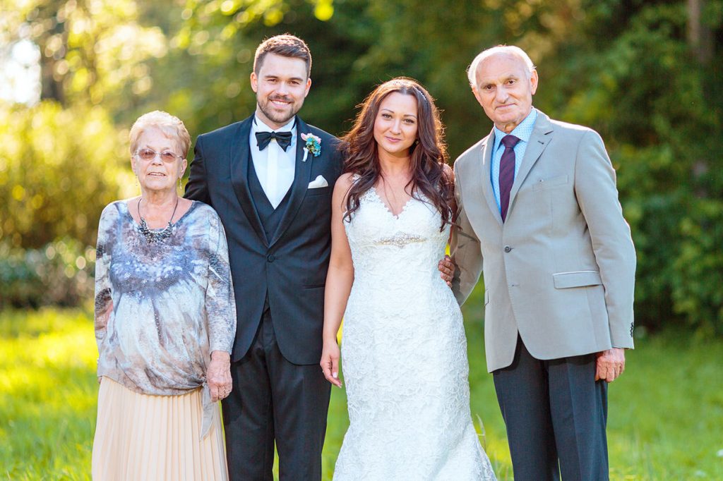 Fotos mit den Großeltern bei Hochzeit in Caputh