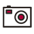Icon mit Kamera für Fotograf für Ferienhäuser